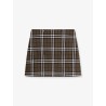 Virgin wool skirt with Burberry Check print