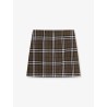Virgin wool skirt with Burberry Check print