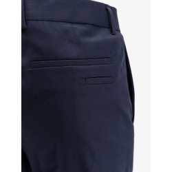 Cotton and silk trousers