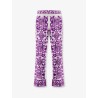 Silk trousers with Maiolica print