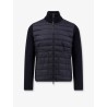 Padded wool blend and nylon Tricot Cardigan