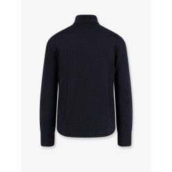 Padded wool blend and nylon Tricot Cardigan