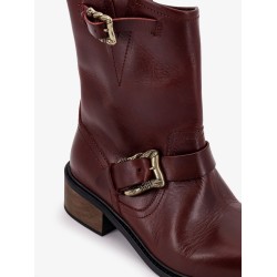 Leather boots