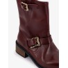 Leather boots
