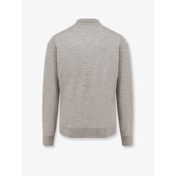 Cashmere and silk polo shirt