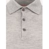 Cashmere and silk polo shirt