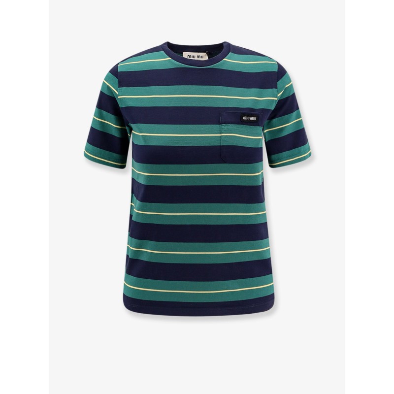 Striped cotton jersey T-shirt