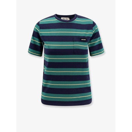 Striped cotton jersey T-shirt