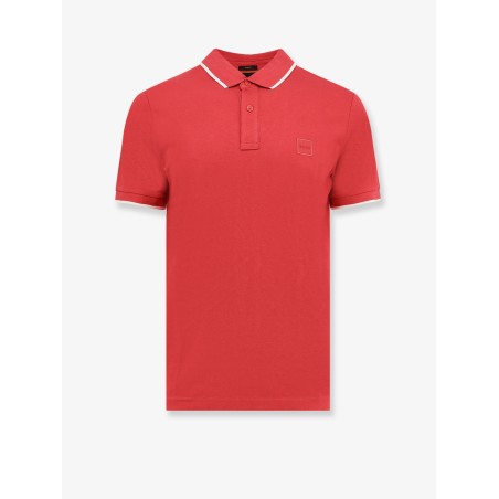 Stretch cotton polo shirt