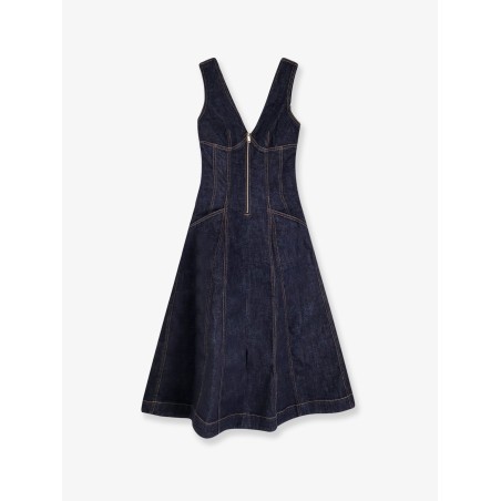 Denim midi dress