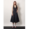 Denim midi dress