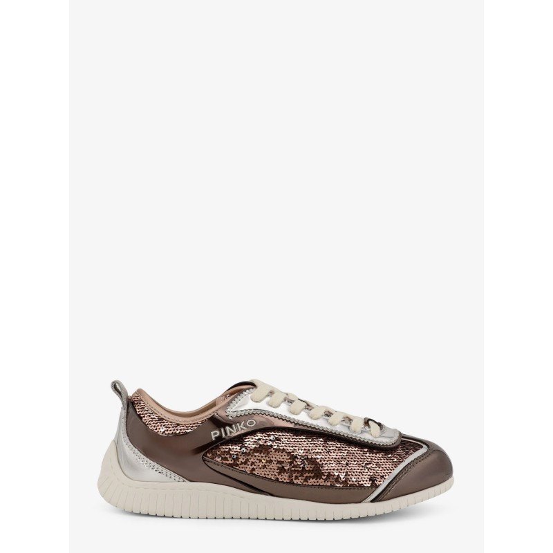 Reby 10 mirror fabric sneakers with sequins