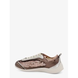 Reby 10 mirror fabric sneakers with sequins