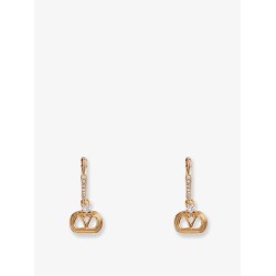 Ovalette metal and Swarovski® crystals earrings