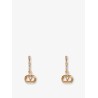 Ovalette metal and Swarovski® crystals earrings