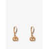Ovalette metal and Swarovski® crystals earrings
