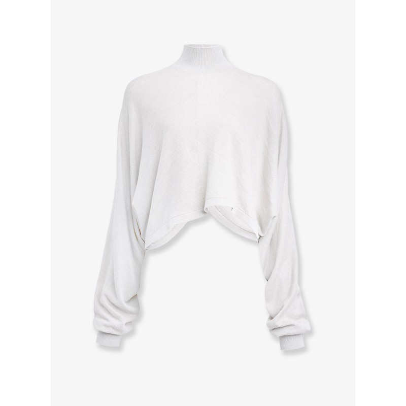 Batwing linen sweater