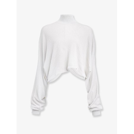 Batwing linen sweater
