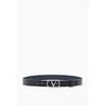 Vlogo leather reversible belt