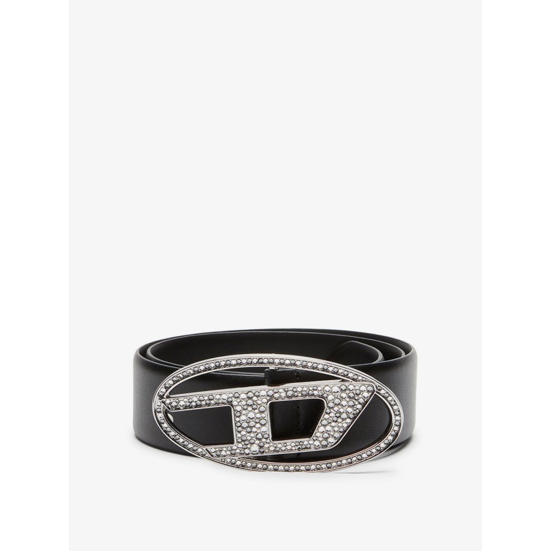 B-1DR Strass leather belt