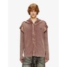 K-Pelto cotton sweatshirt with distressed effect