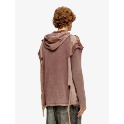 K-Pelto cotton sweatshirt with distressed effect