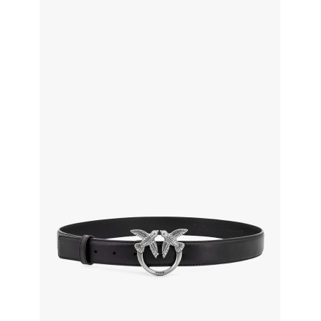 Berry leather belt