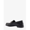 Leather loafer with ff print insert
