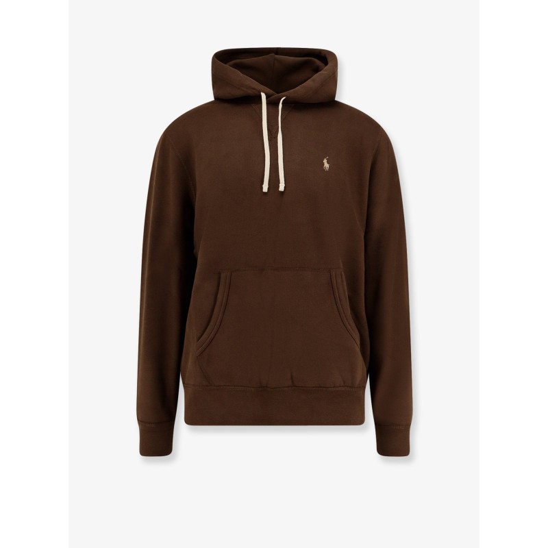 Cotton blend sweatshirt with iconic embroidery