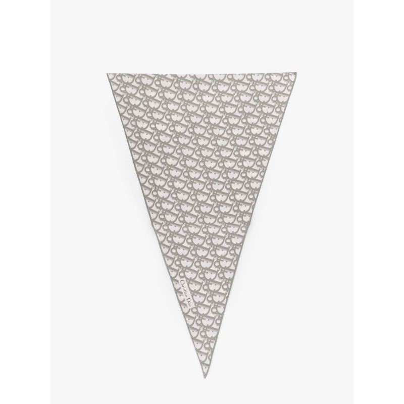 Silk foulard with Dior Oblique motif