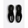Mocassino derby in pelle con fibbia in alluminio con dettaglio logo