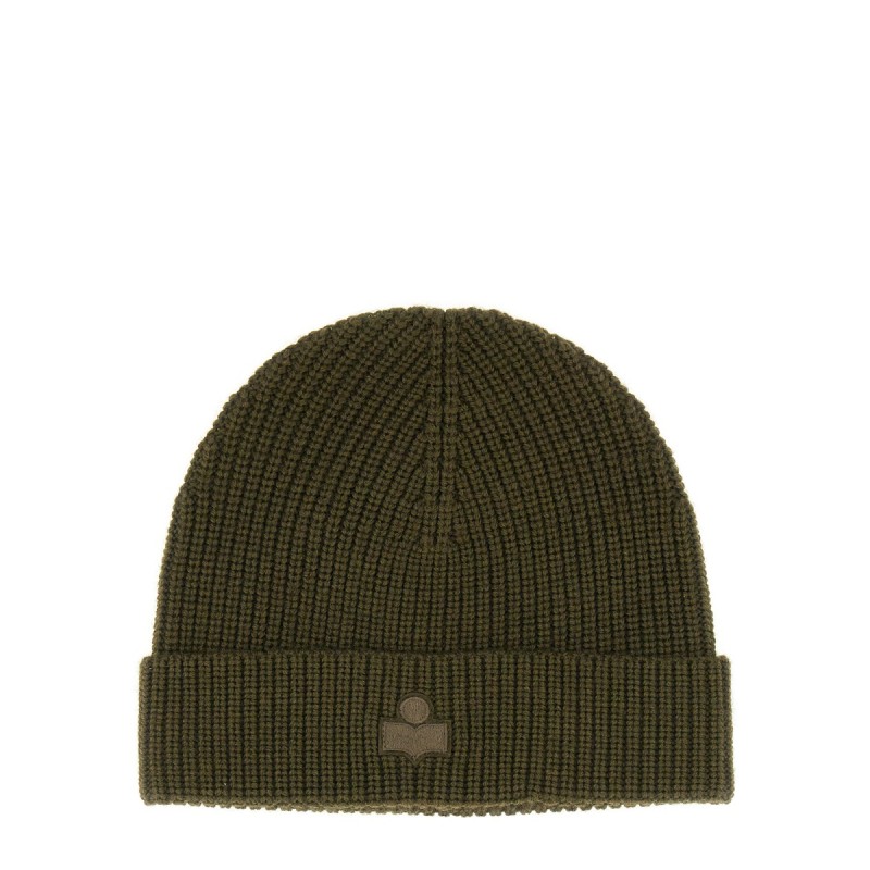 WOOL HAT WITH LOGO PATCH