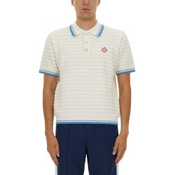 COTTON BOUCLÉ POLO SHIRT