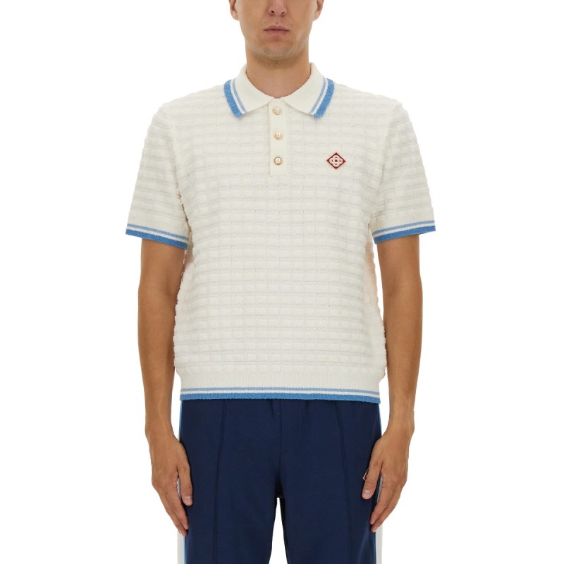 COTTON BOUCLÉ POLO SHIRT