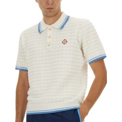 COTTON BOUCLÉ POLO SHIRT