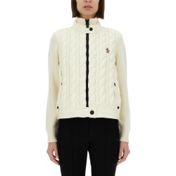 PADDED JACKET WITH WOOL SLEEVES