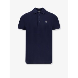 Cotton polo shirt with FF detail