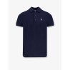 Cotton polo shirt with FF detail