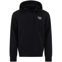 embroidered-logo hoodie