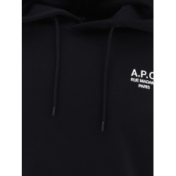 embroidered-logo hoodie
