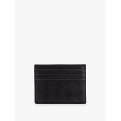 Leather cardholder with Intrecciato motif