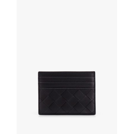 Leather cardholder with Intrecciato motif