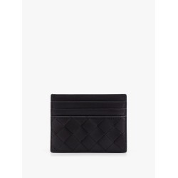 Leather cardholder with Intrecciato motif