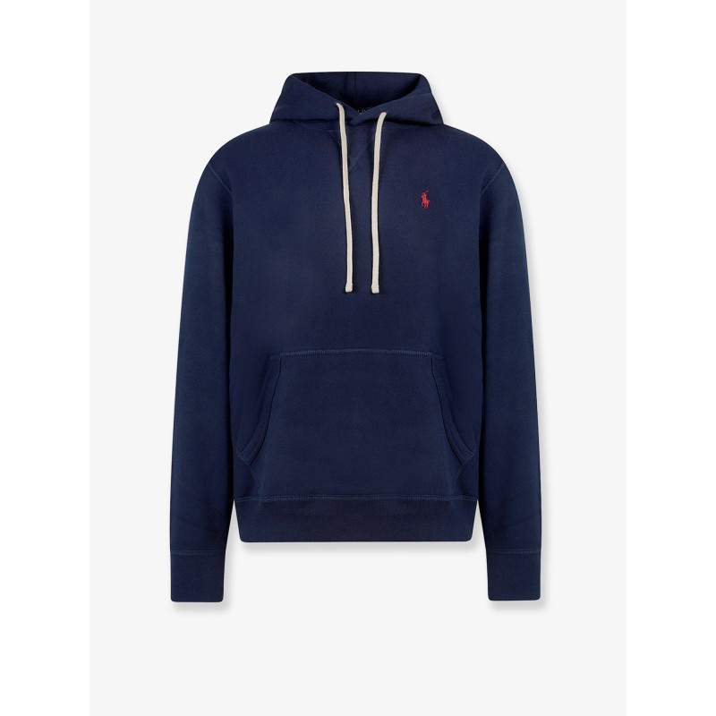 Cotton blend sweatshirt with iconic embroidery