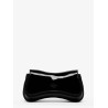 Play Clutch patent fabric shoulder bag