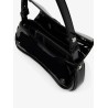 Play Clutch patent fabric shoulder bag