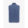 Padded denim vest