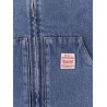 Padded denim vest