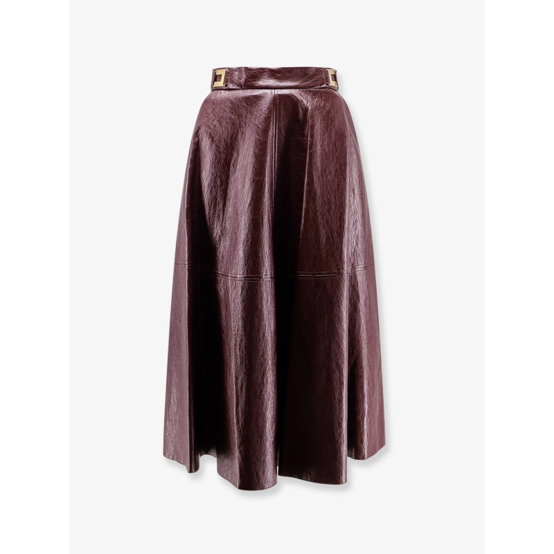 Faux leather skirt