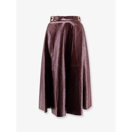 Faux leather skirt